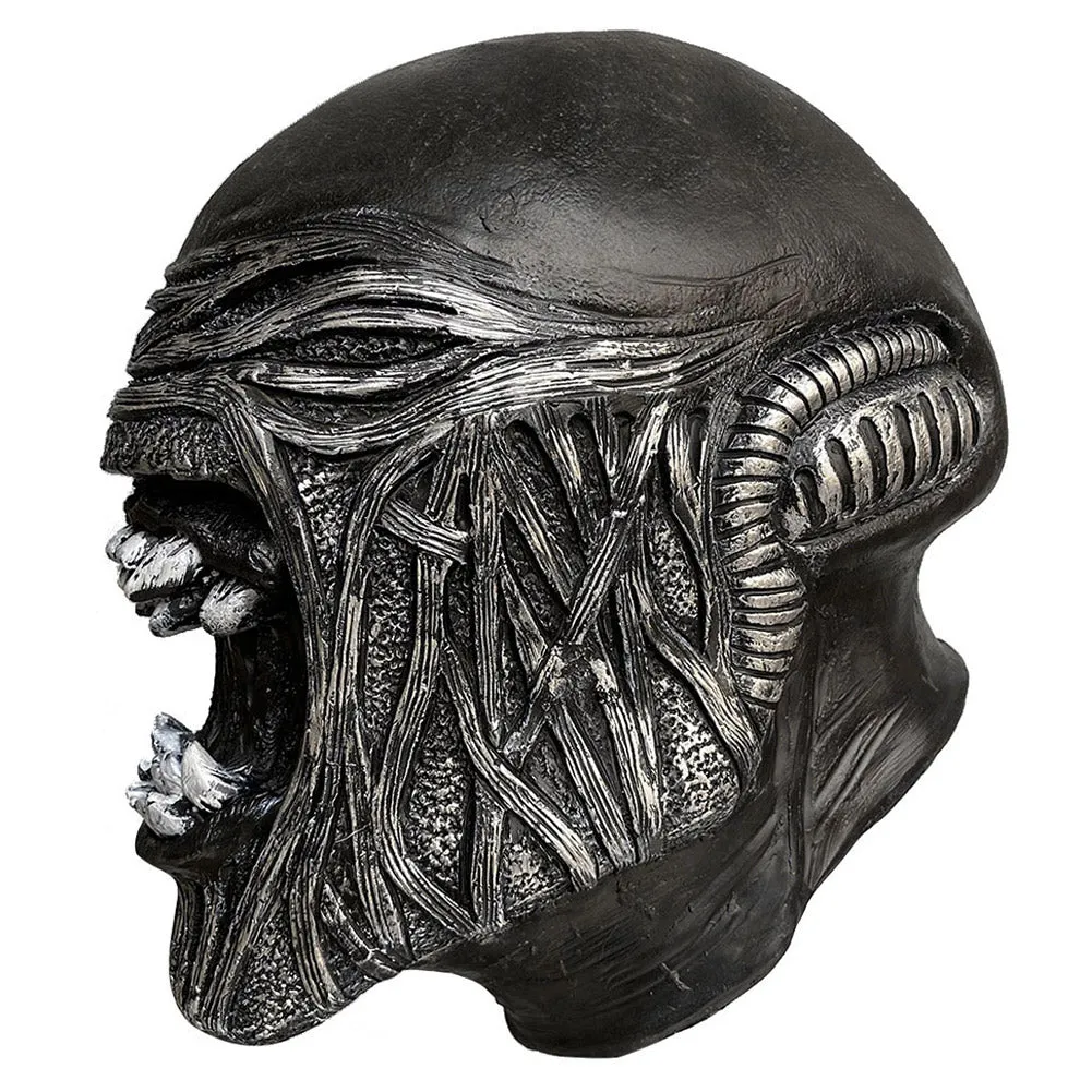 Alien Xenomorph Latex Cosplay Mask Helmet Masquerade Halloween Party Props