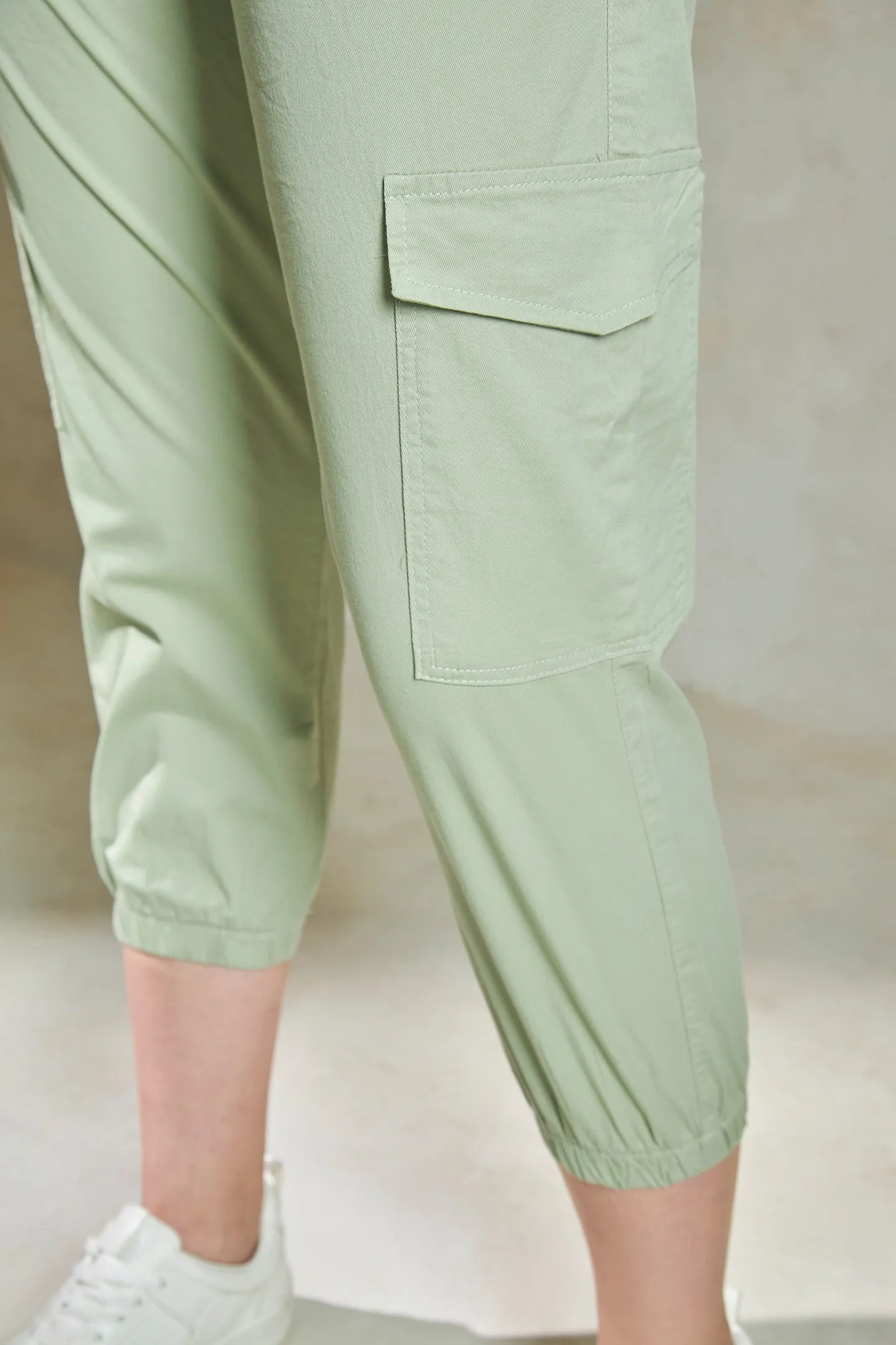 Ally|Cotton Lycra Cargo Pants