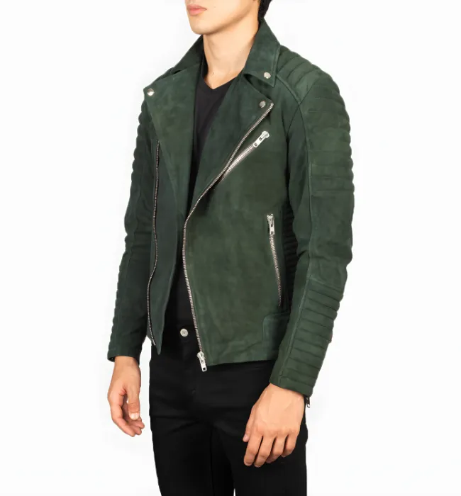 Armand Mocha Suede Biker Jacket