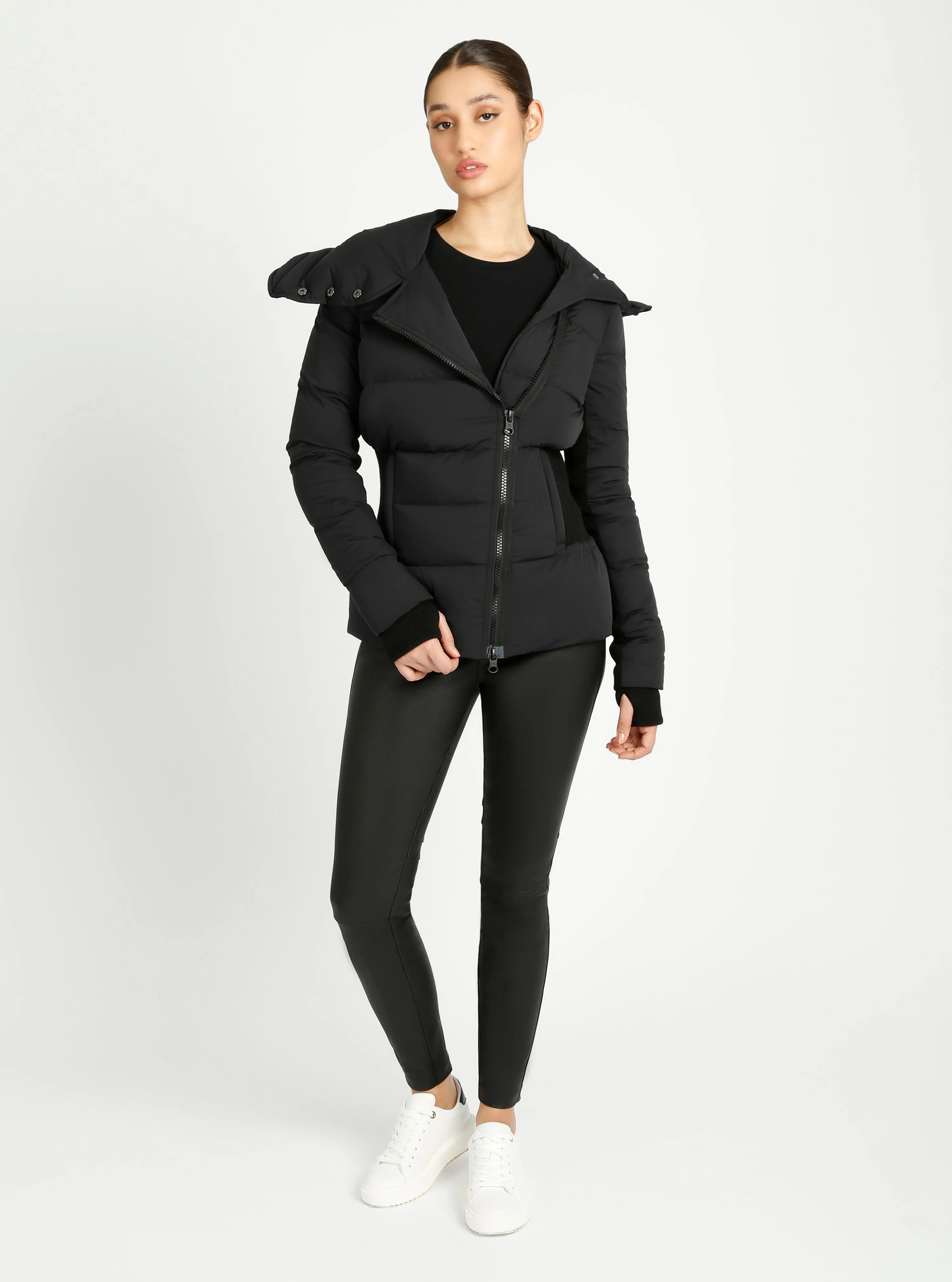 Asymmetrical Mid Puffer Parka