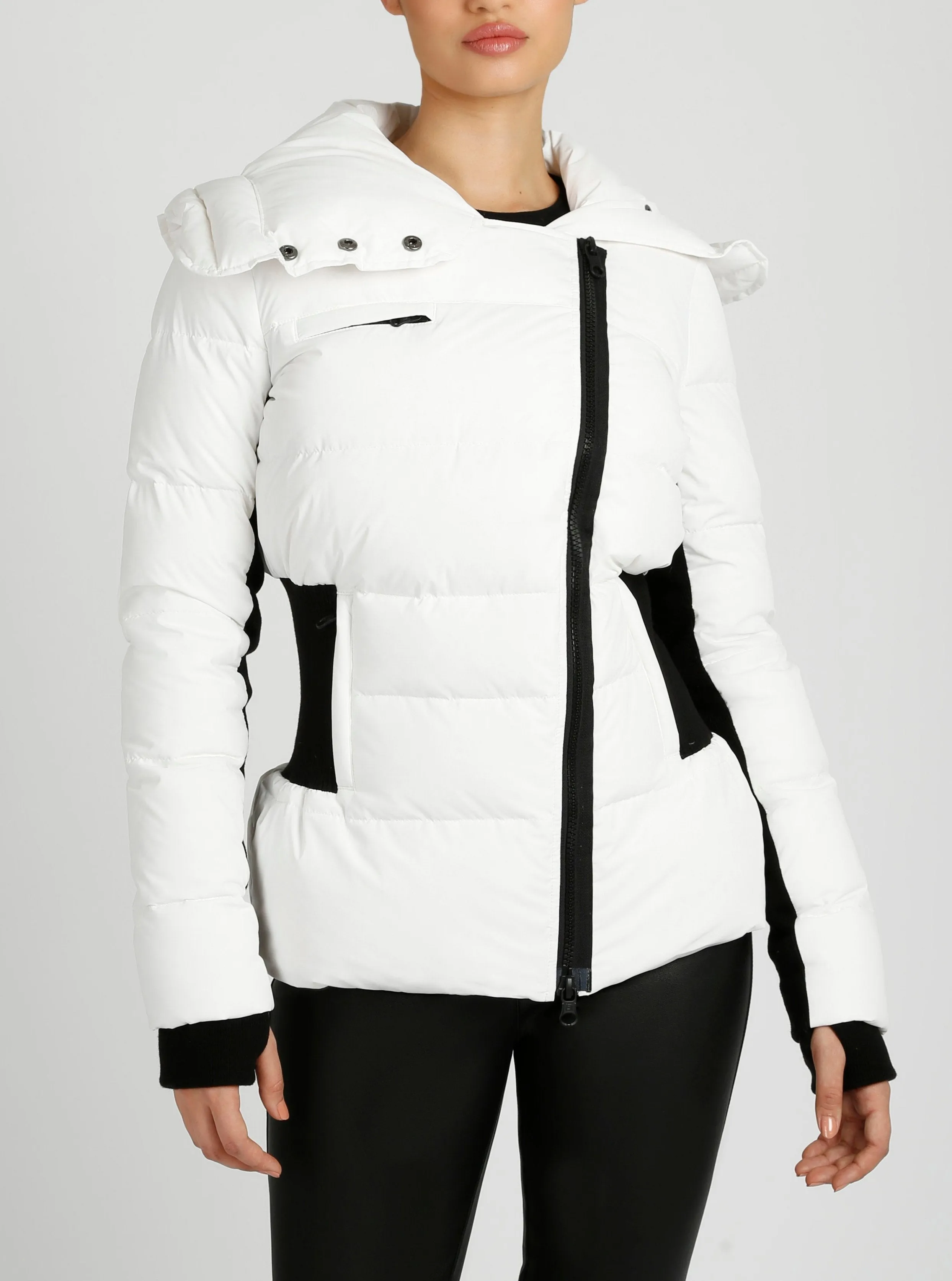 Asymmetrical Mid Puffer Parka