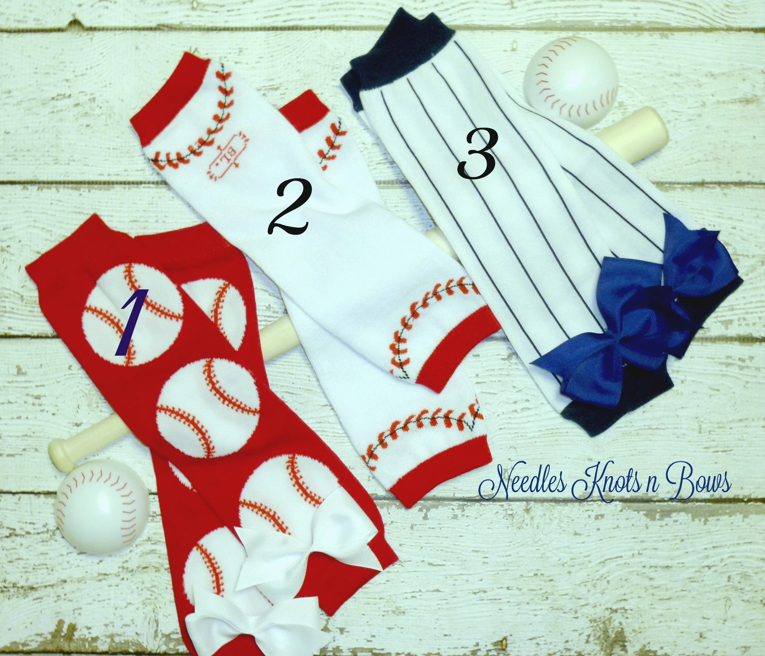 Baseball Leg Warmers for Babies & Toddlers, Boys and Girls