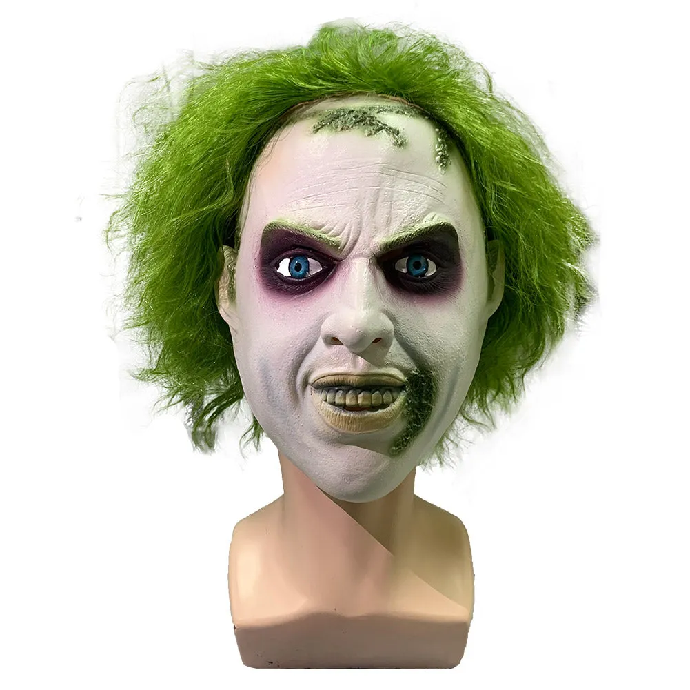 Beetlejuice 2024 Beetlejuice Cosplay Latex Masks Helmet Masquerade Halloween Party Costume Props