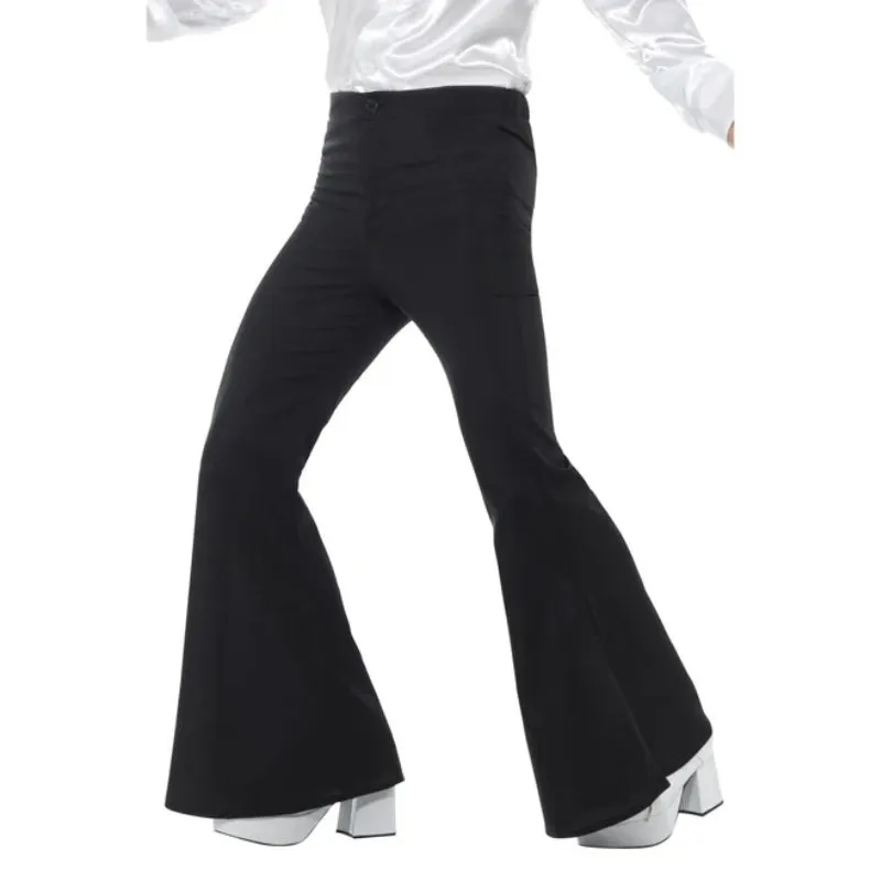 Black Flared Trousers - Mens