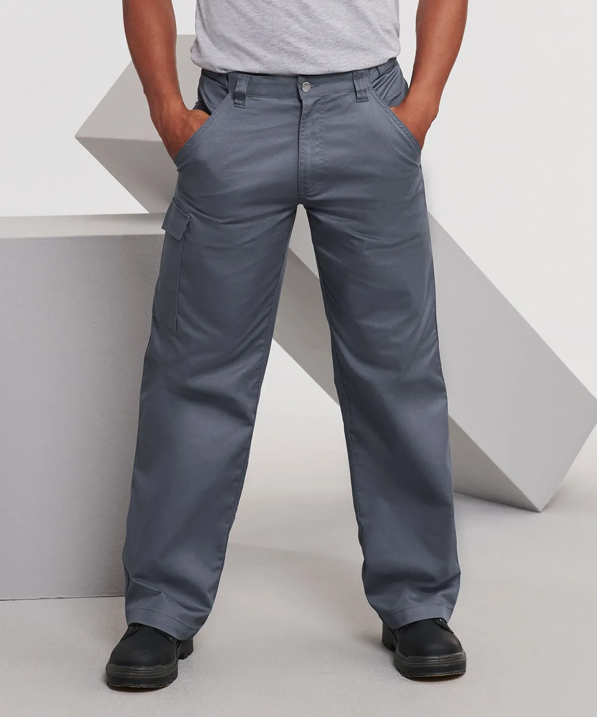 Bottle Green - Polycotton twill workwear trousers