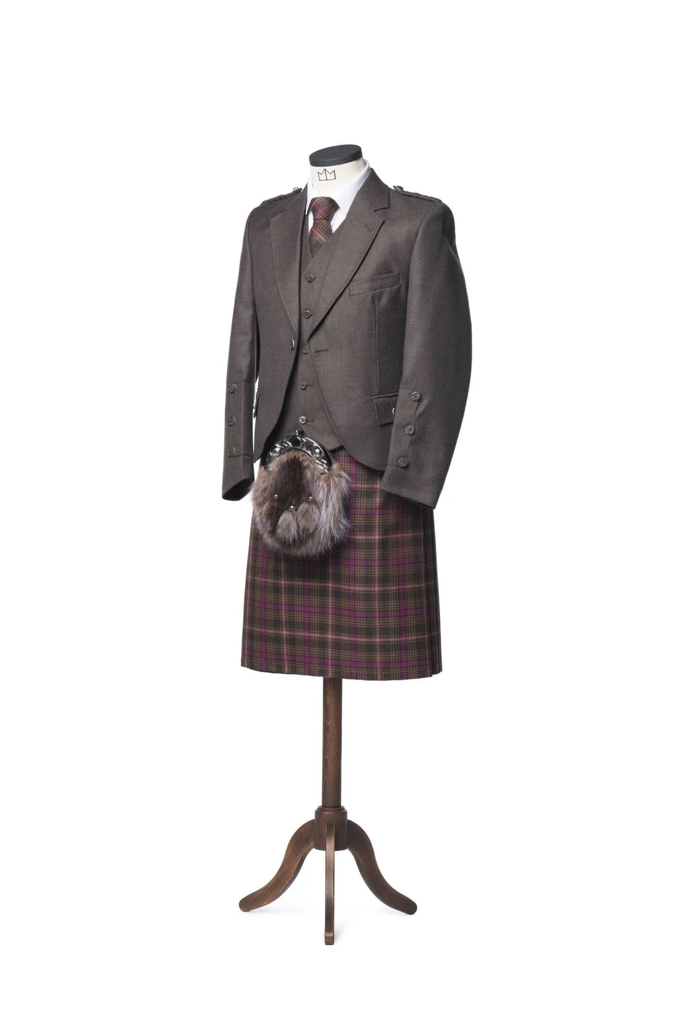 Clunie Brown Tweed Kilt Outfit