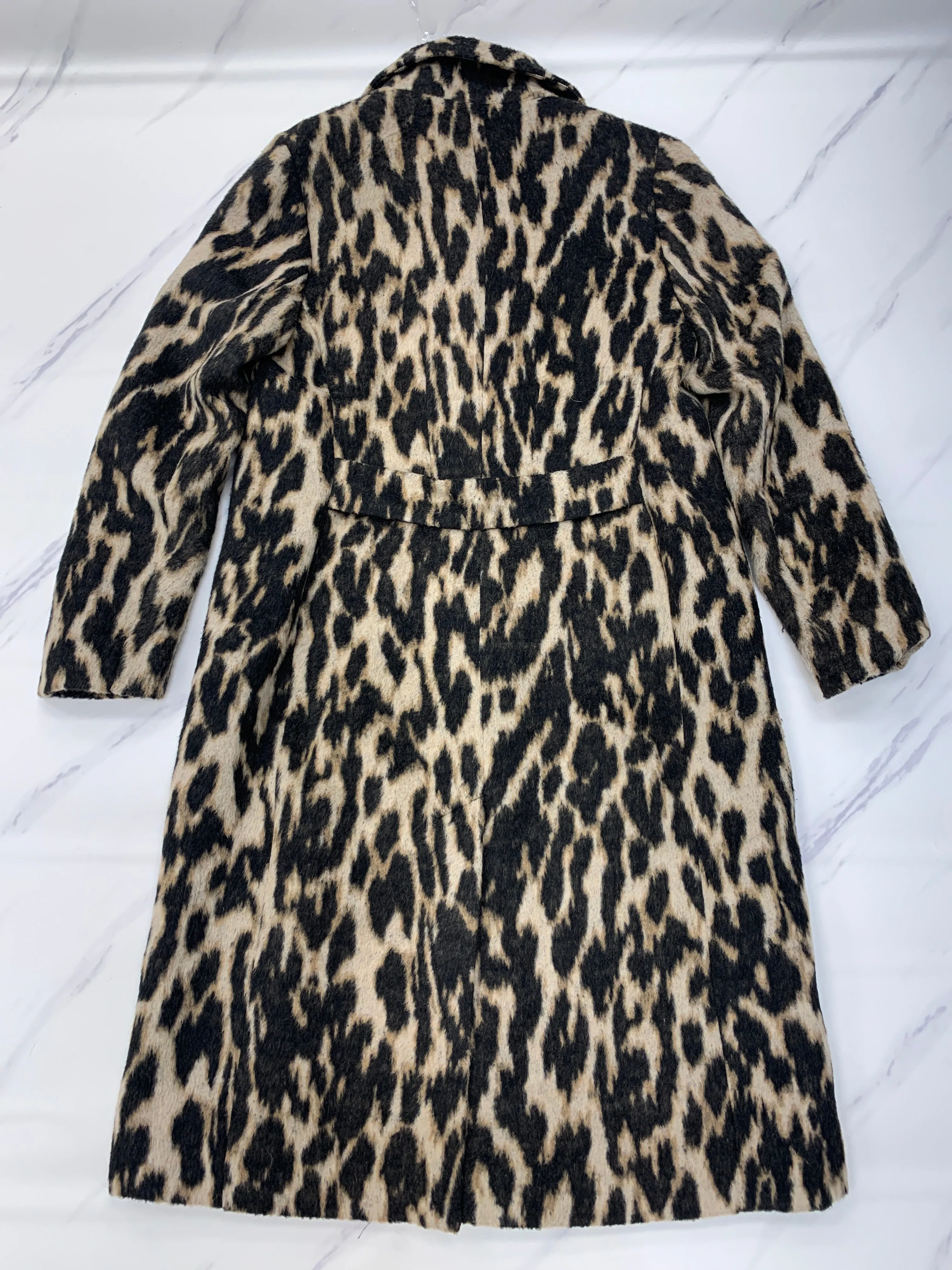 Coat Peacoat By Chicos In Animal Print, Size: S