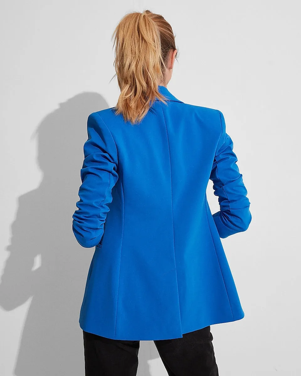 Conscious Edit Double Breasted Blazer in Neon Cobalt