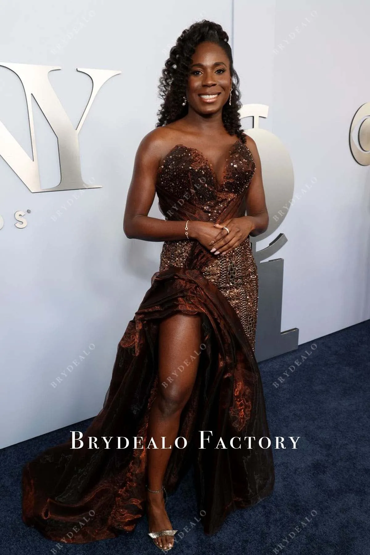 Dede Ayite 2024 Tony Awards Brown Dress