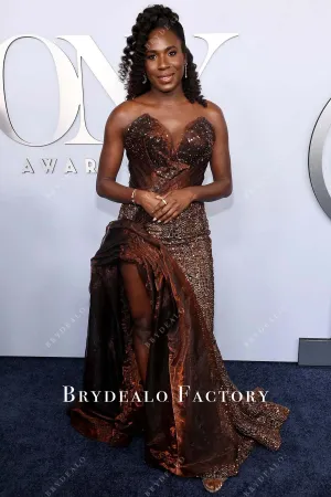 Dede Ayite 2024 Tony Awards Brown Dress