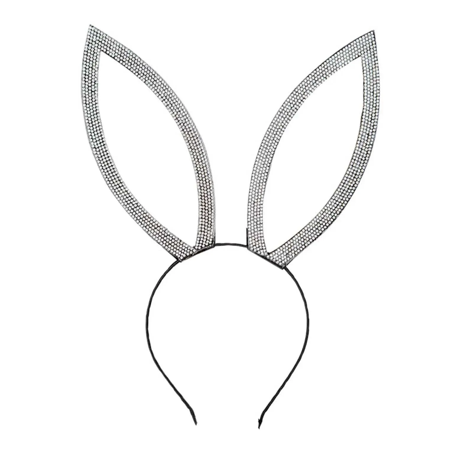 Diamante Bunny Ears Sparkling Rabbit Costume Headband