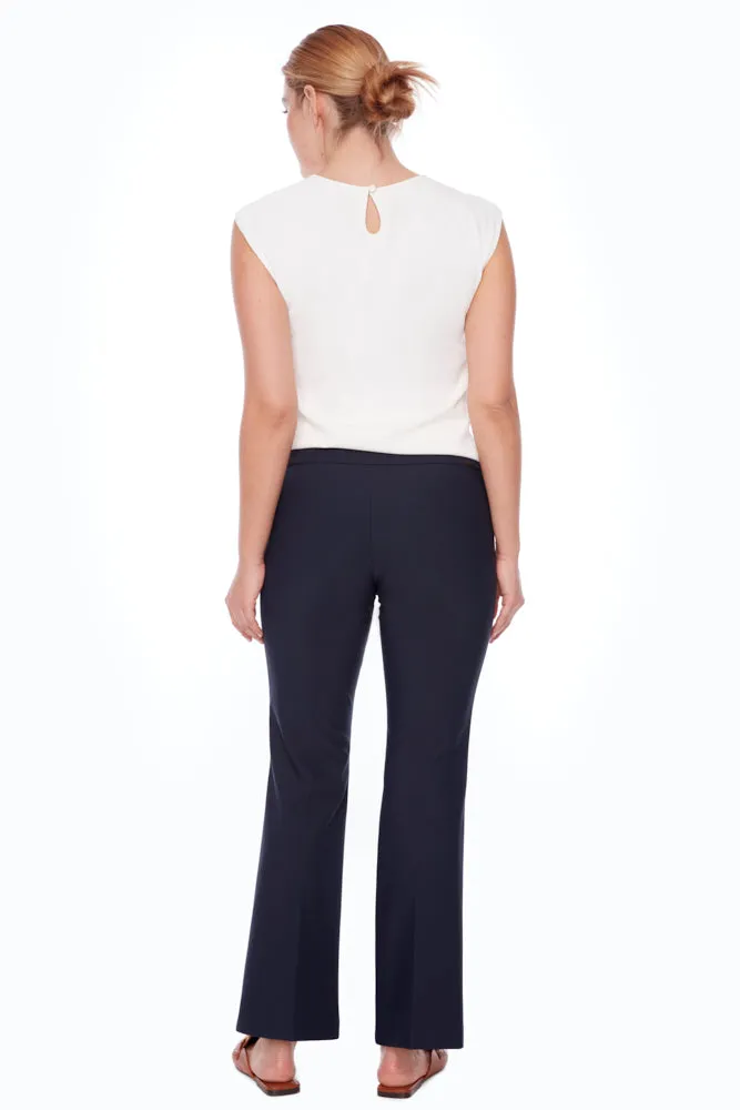 Flared Trousers - Navy