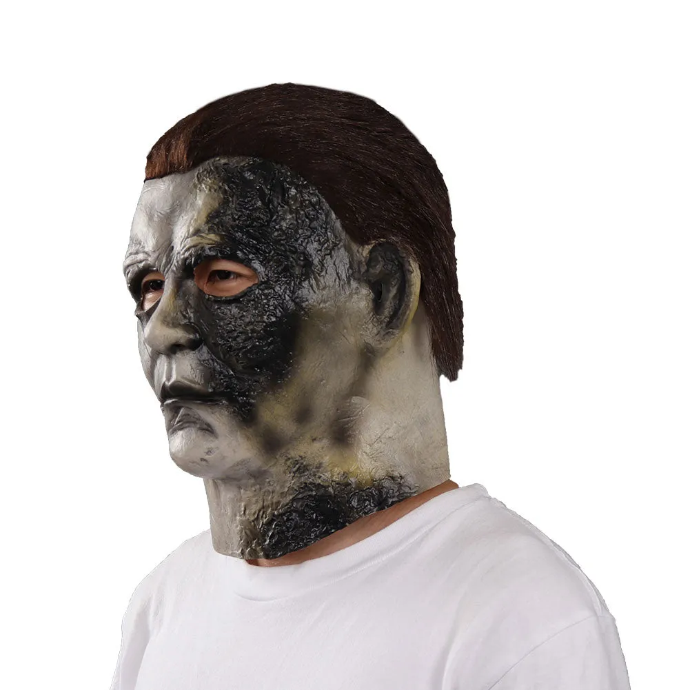 Halloween Michael Myers Mask Burn Scar Version Cosplay Latex Masks Helmet Costume Props