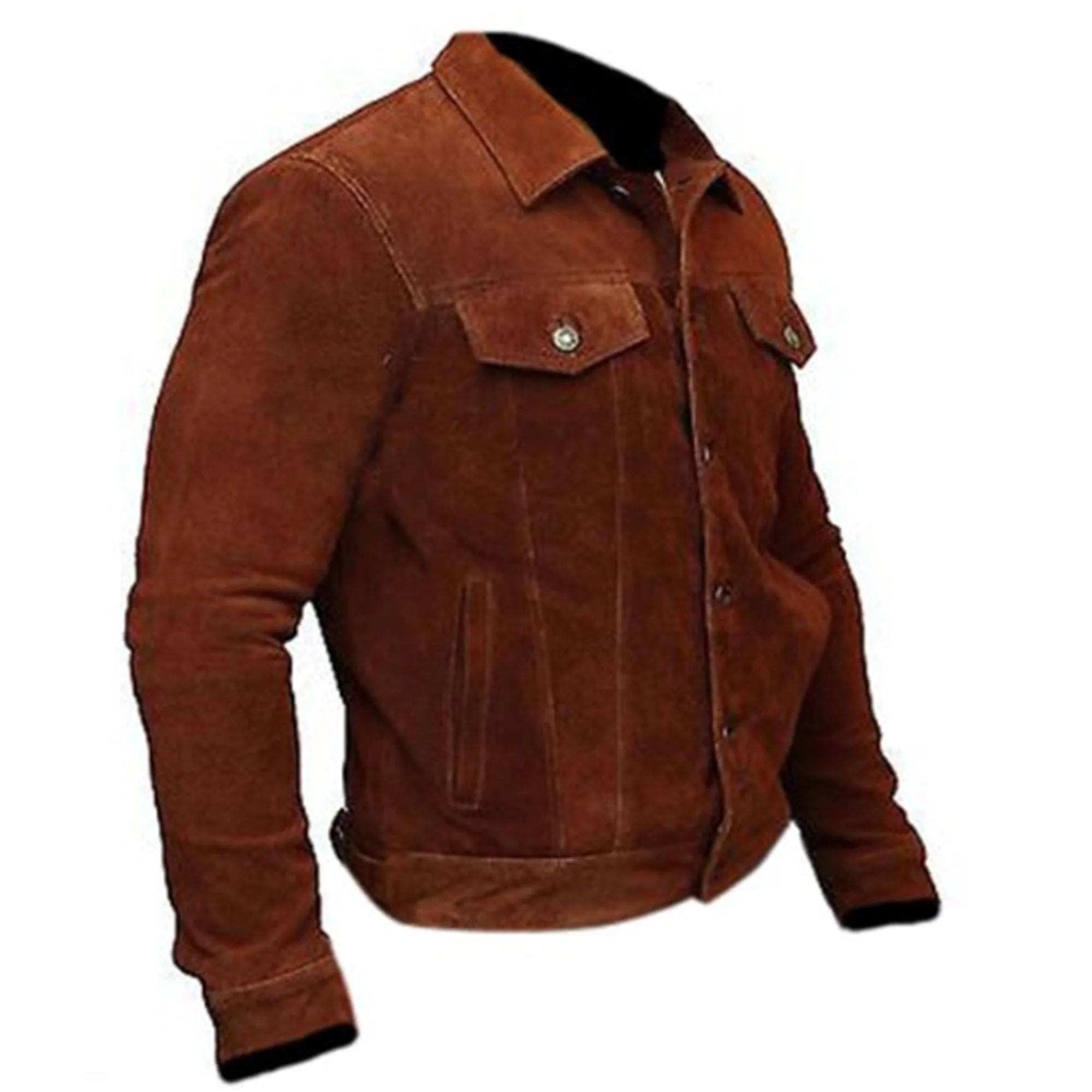 Hugh Jackman Logan Movie Suede Leather Jacket