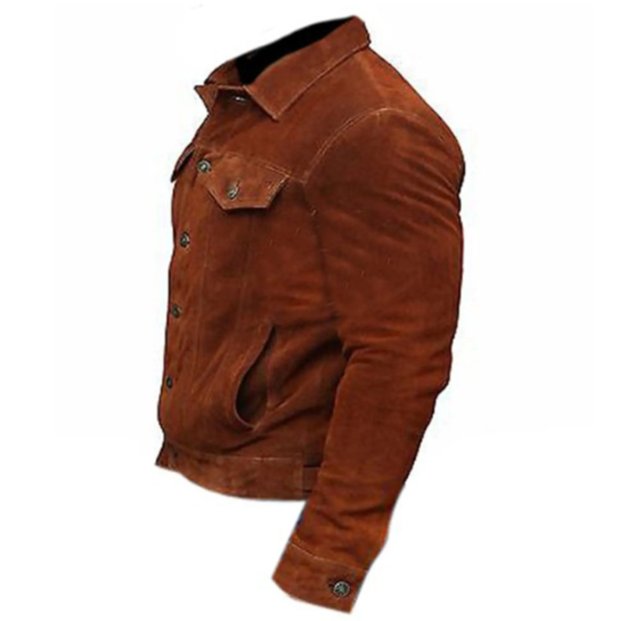 Hugh Jackman Logan Movie Suede Leather Jacket