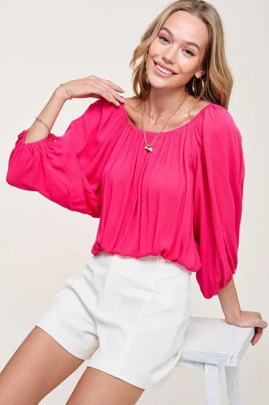 La Miel Jenna Off Shoulder Blouse