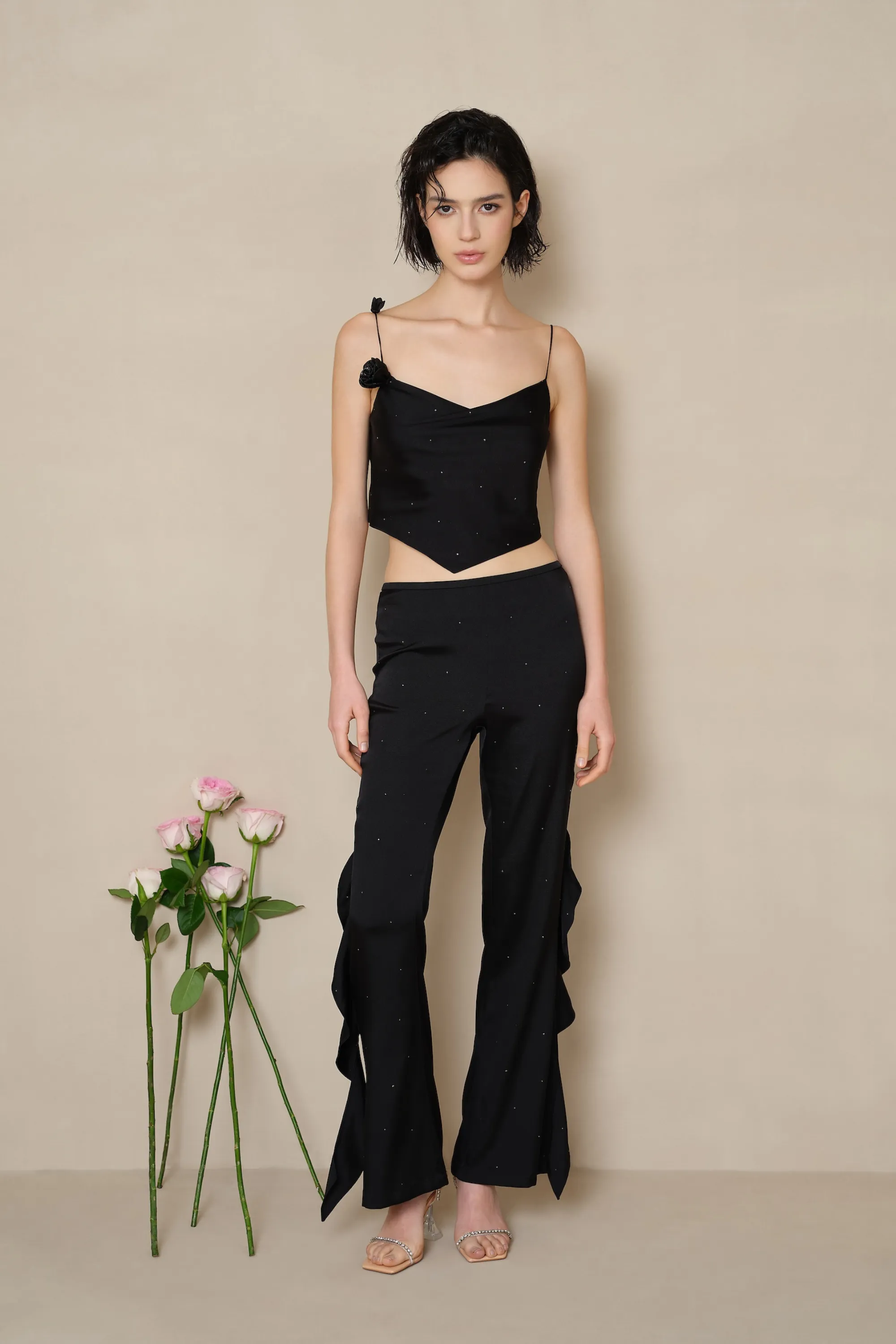 London Rose Flared Trousers