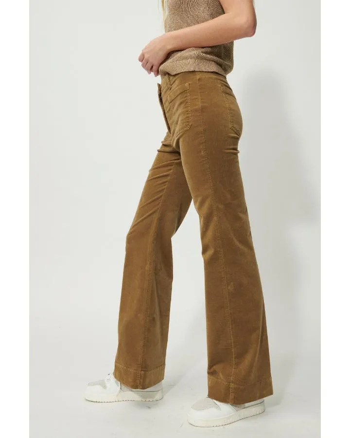 Luisa Cerano Flared Velvet Pant