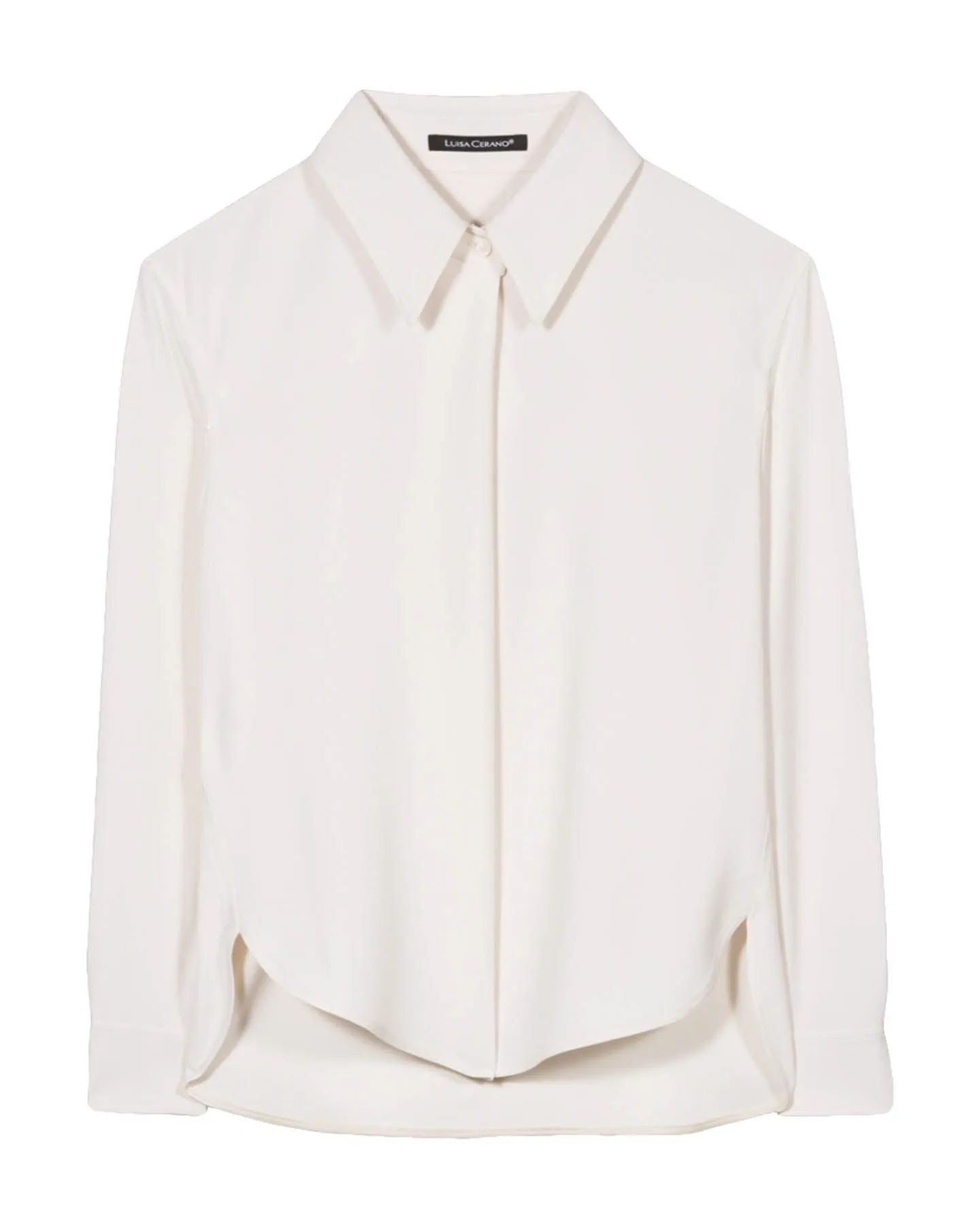 Luisa Cerano One Button Shirt Blouse