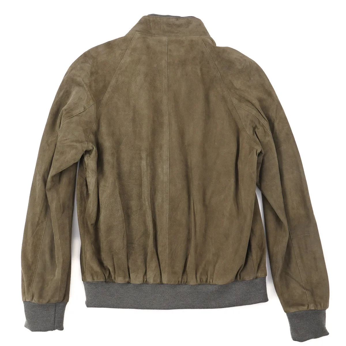 Maurizio Baldassari Lamb Suede Bomber Jacket