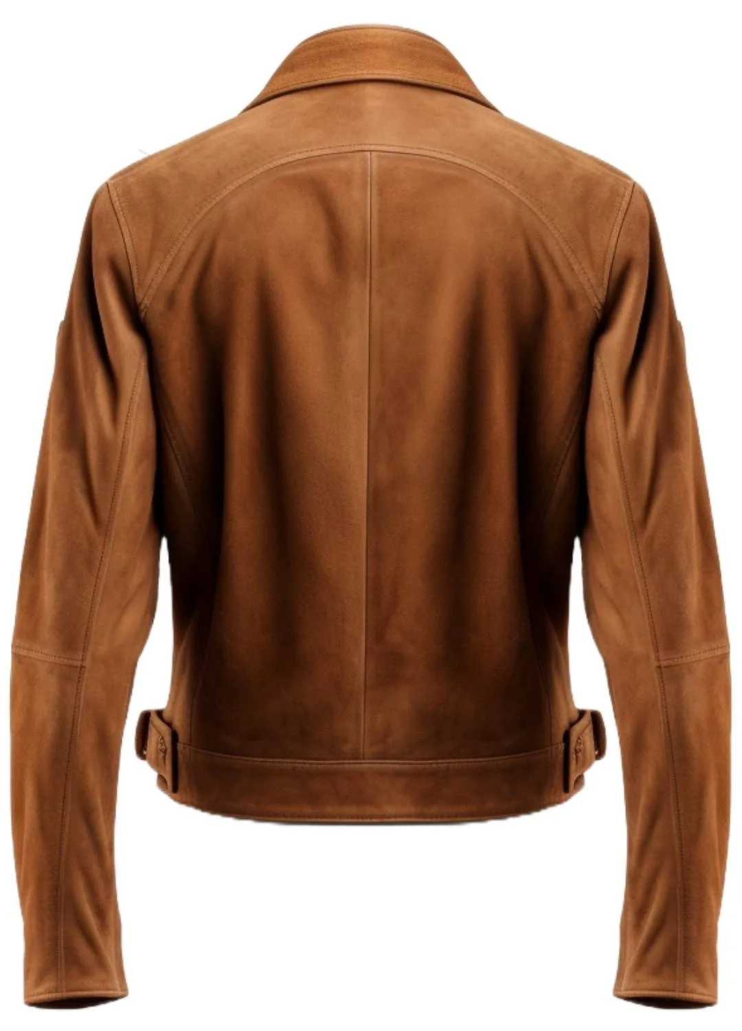 Men Suede Leather Jacket - Camel Brown Suede leather Jacket