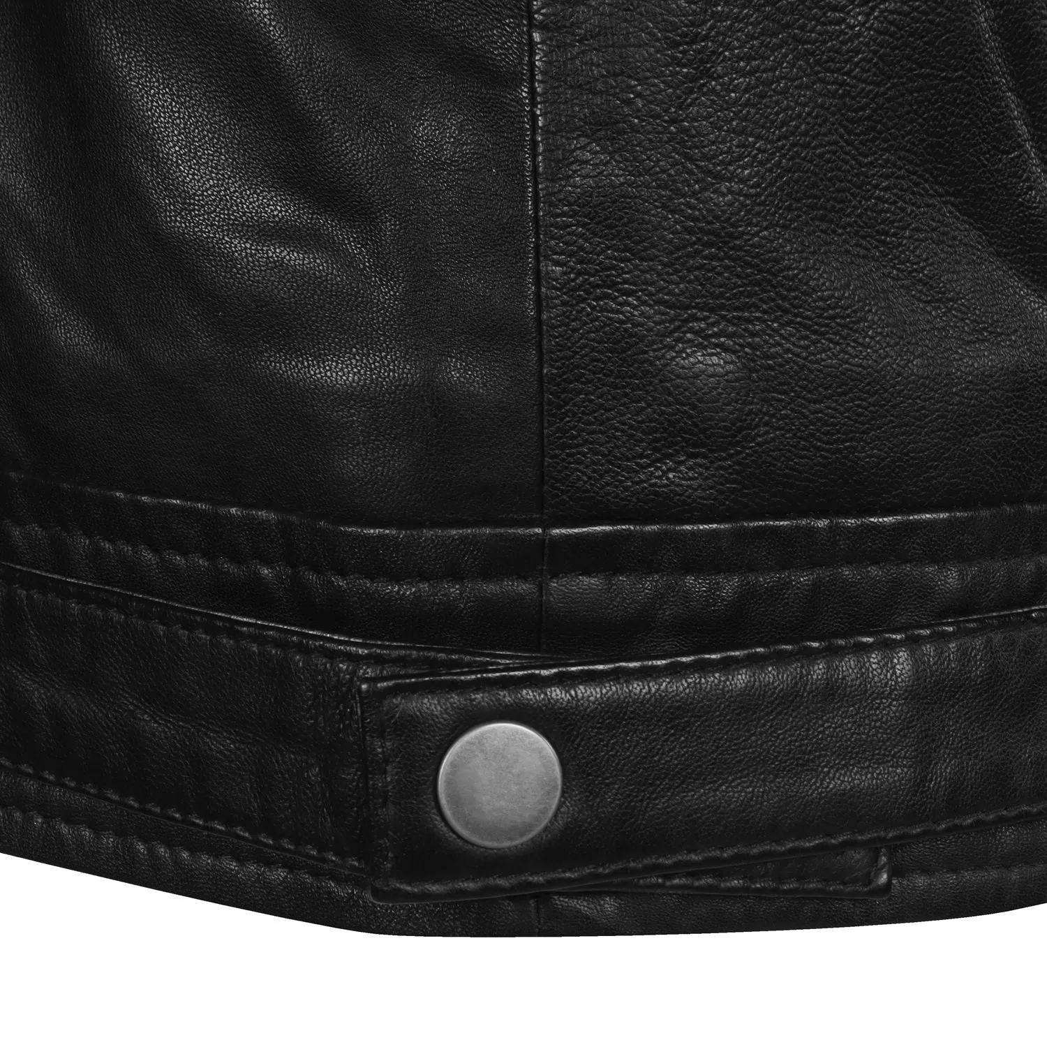 Men's Black Leather Club Collar Regular Fit Jacket By Brune & Bareskin