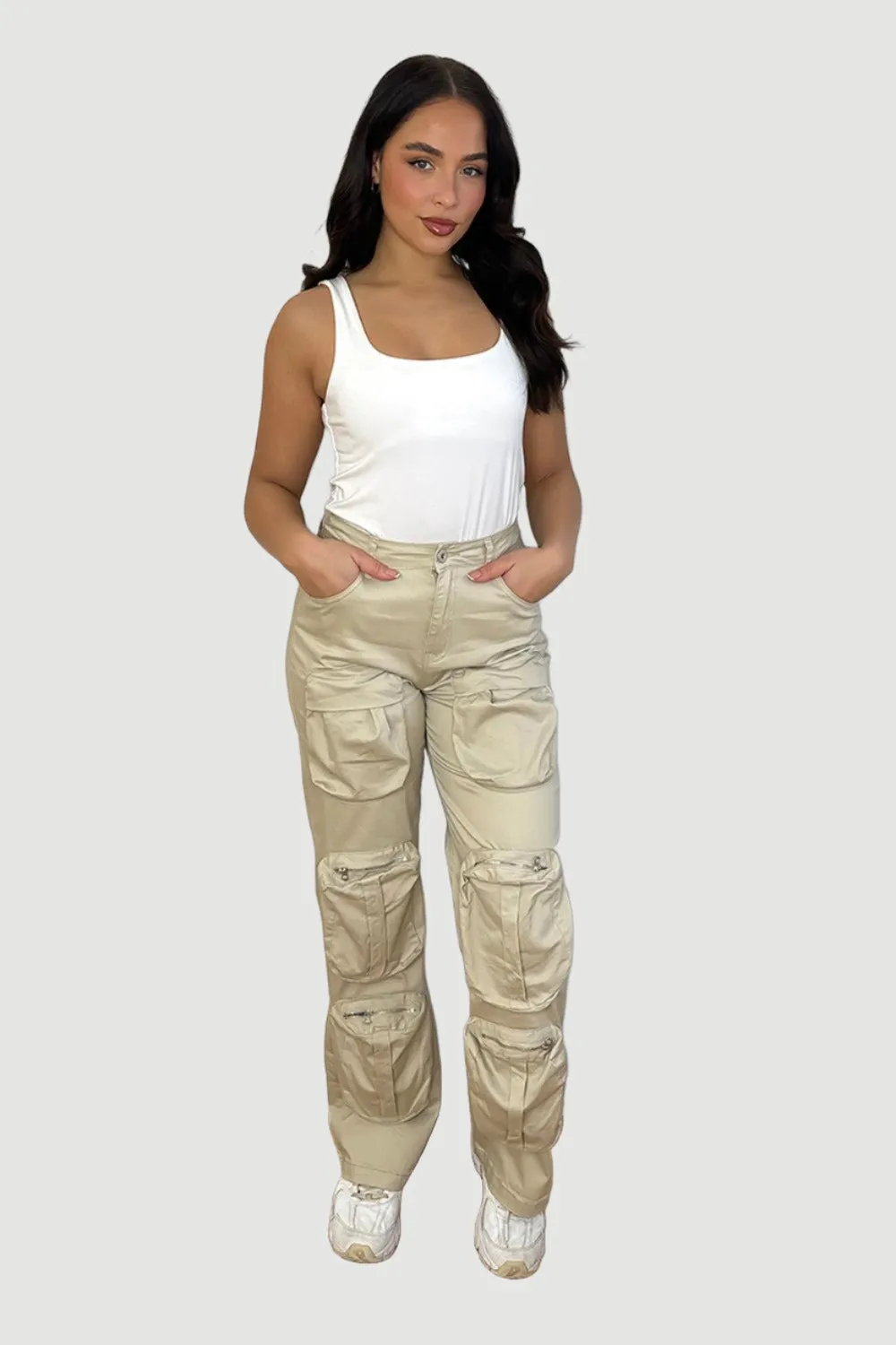 Multiple Utility Pockets Cargo Trousers