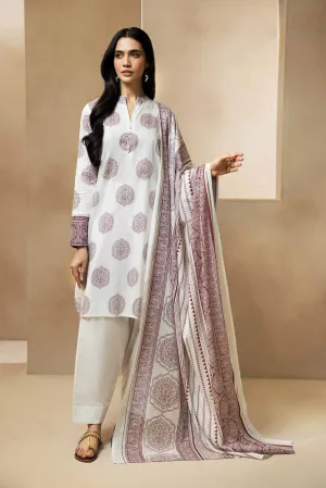 Nishat Linen Spring/Summer – 3 Piece - Printed Lawn Suit - 42301104