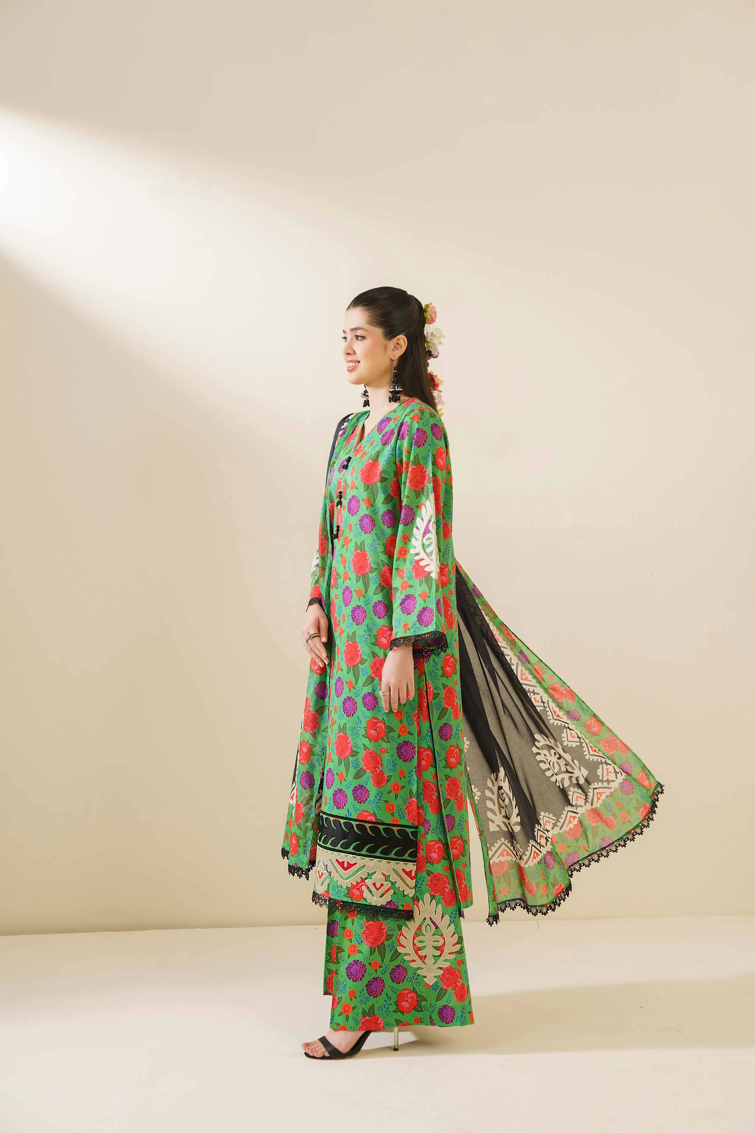 Nishat Linen Spring/Summer Lawn – 3 Piece - Printed Embroidered Suit - 42401699