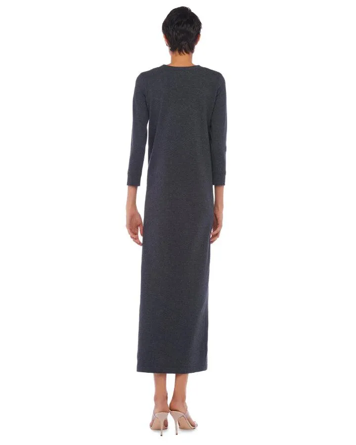 Norma Kamali 3/4 Sleeve Terry Gown