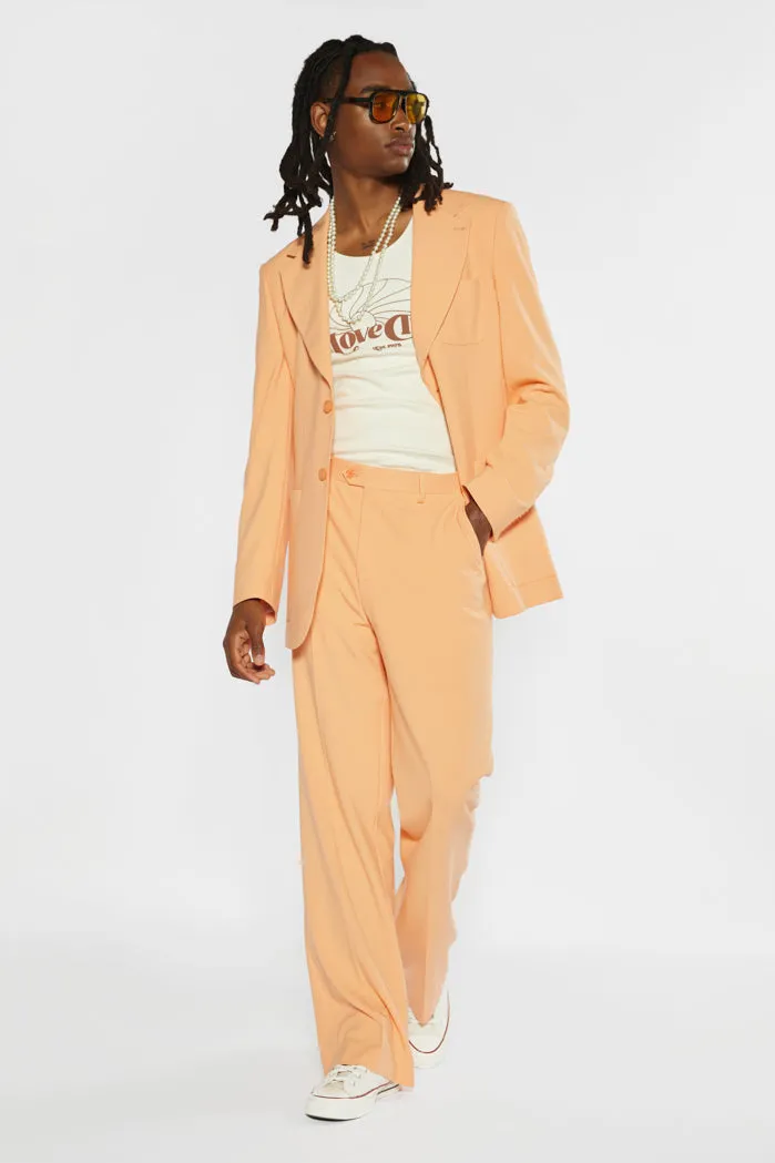 Peach Flared Trousers