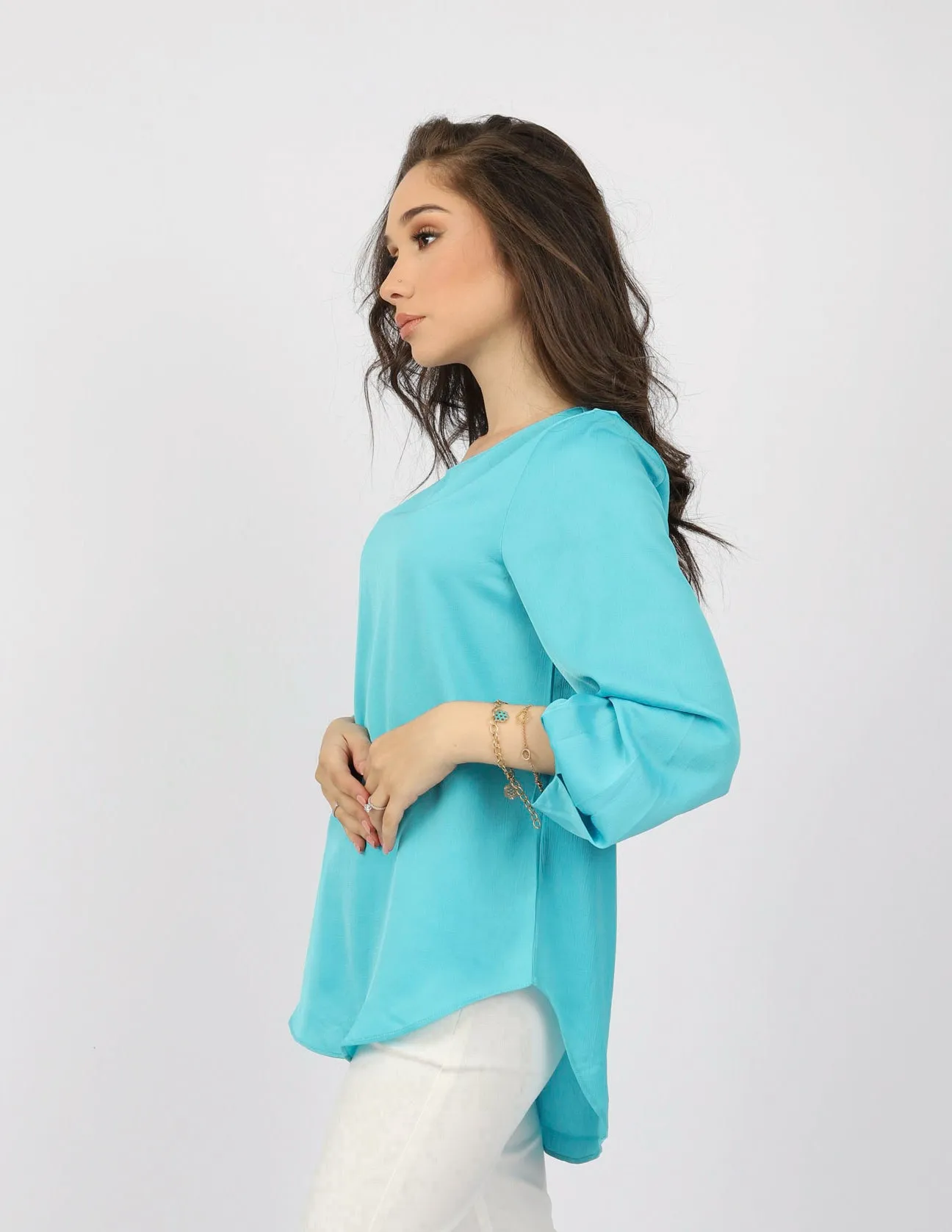 Pleat Cuff Blouse