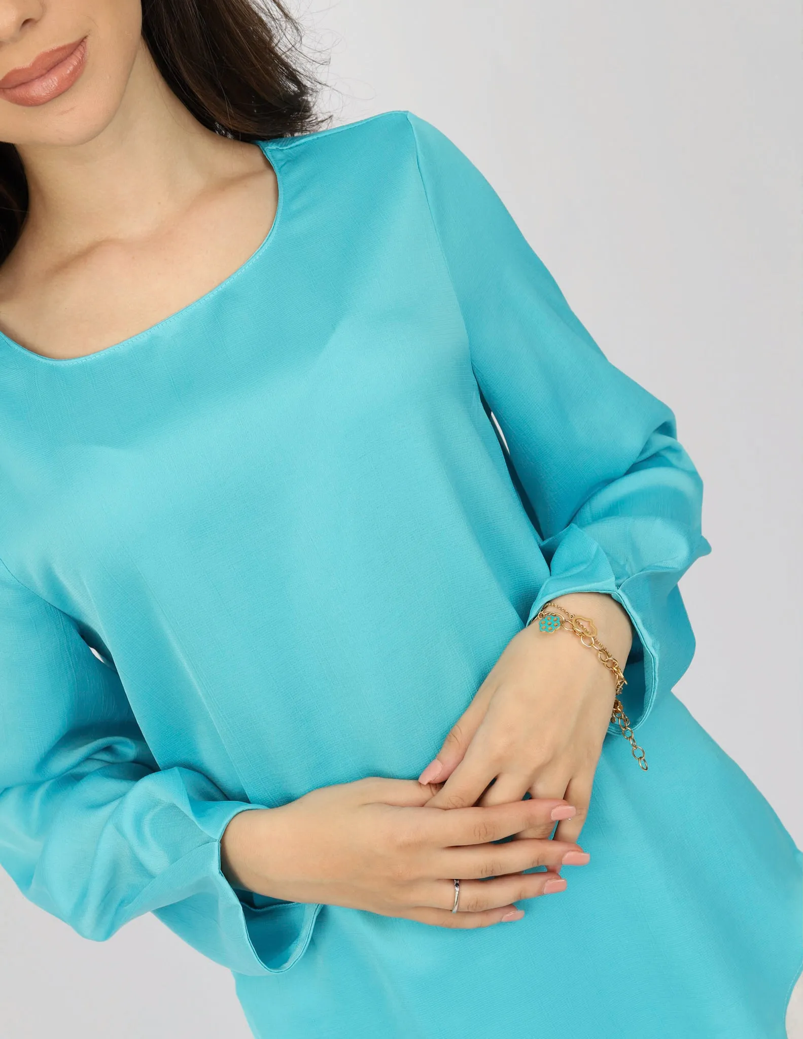 Pleat Cuff Blouse