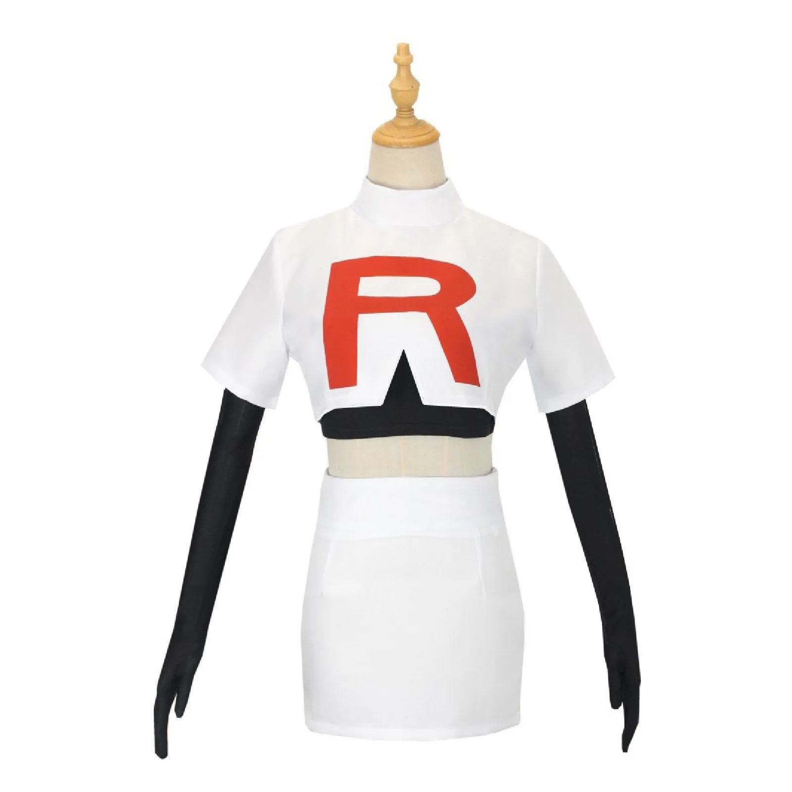 Pokemon Jessie Cosplay Costume Authentic Team Rocket Outfit Set