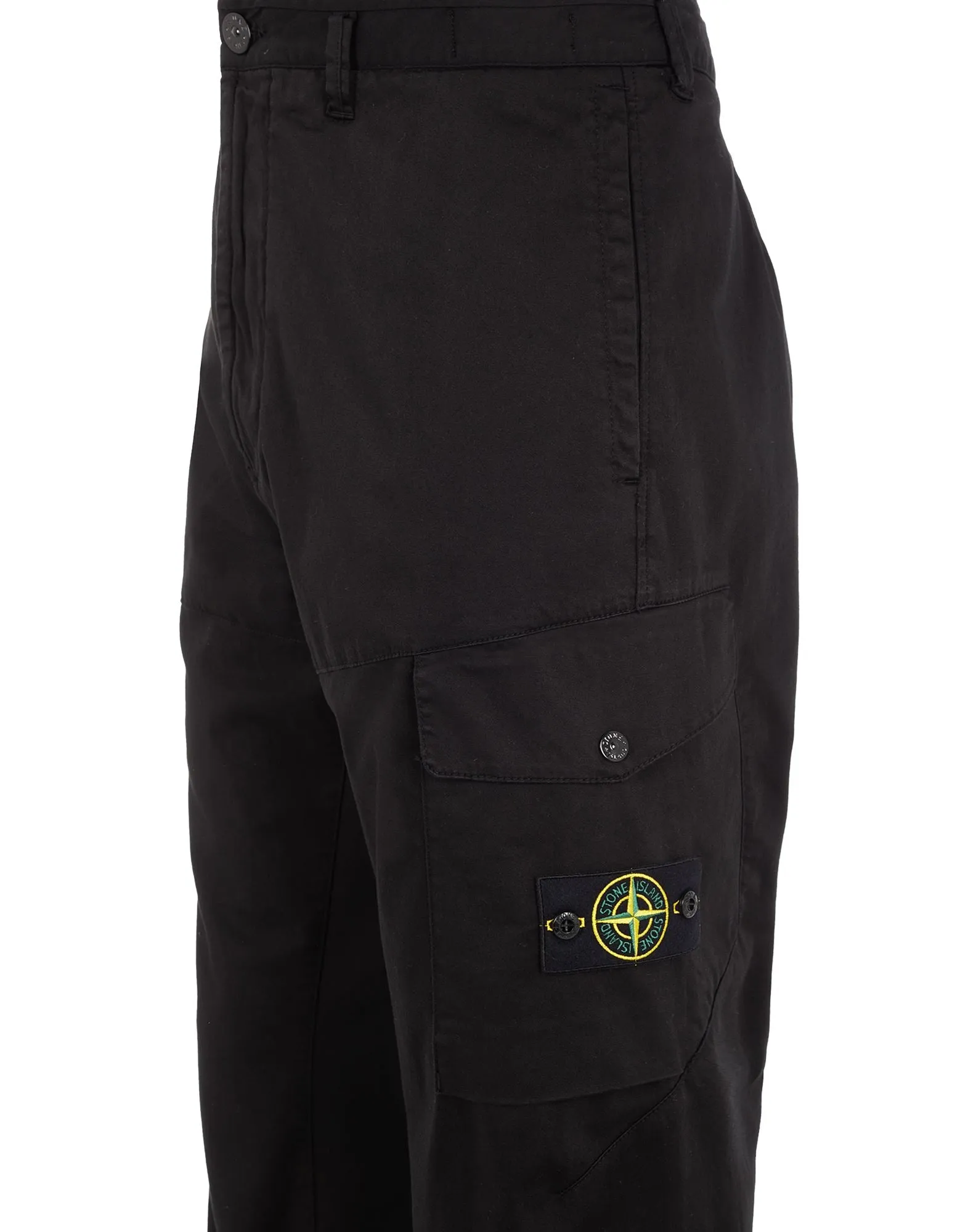 Regular fit cargo pants - BLACK