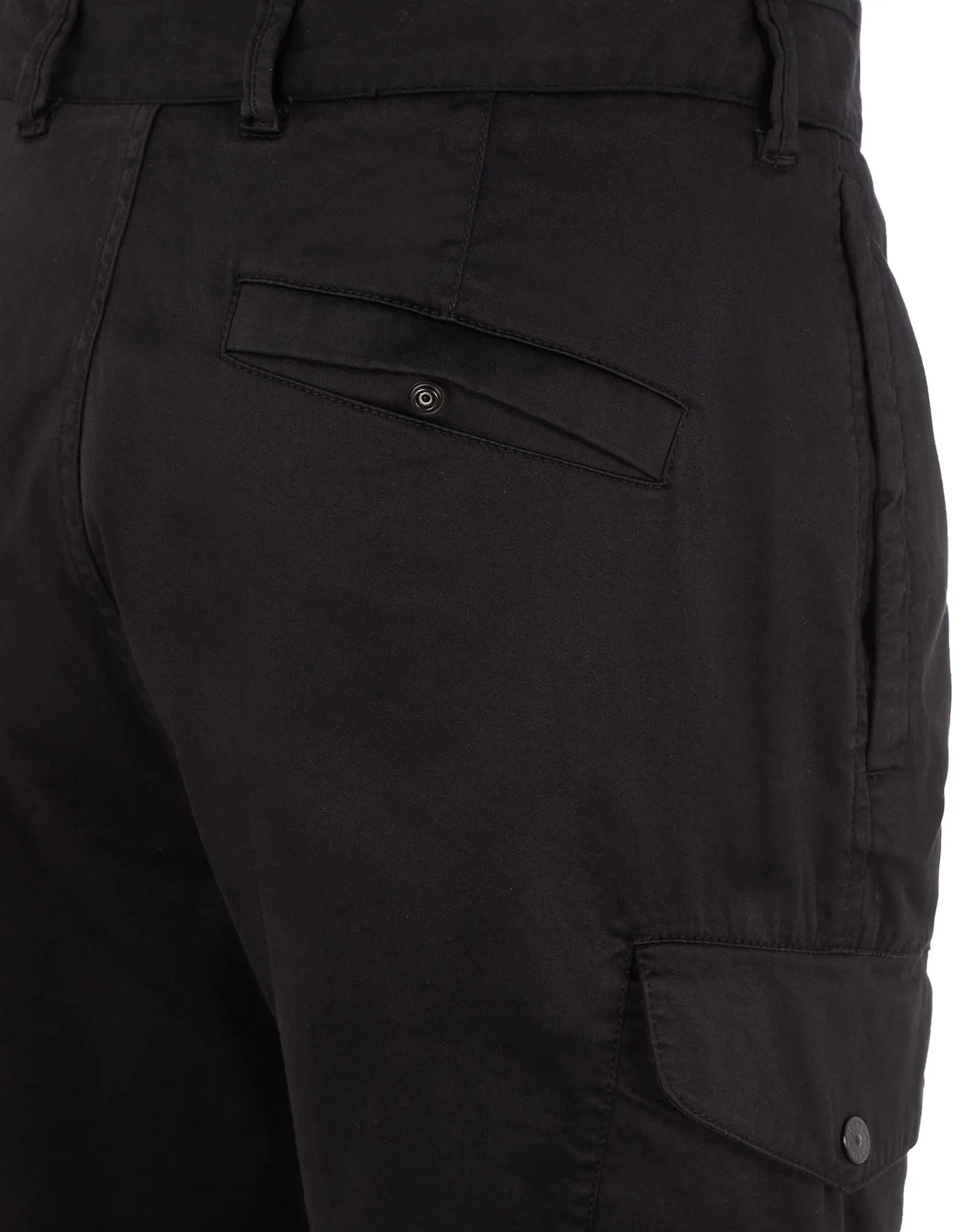 Regular fit cargo pants - BLACK