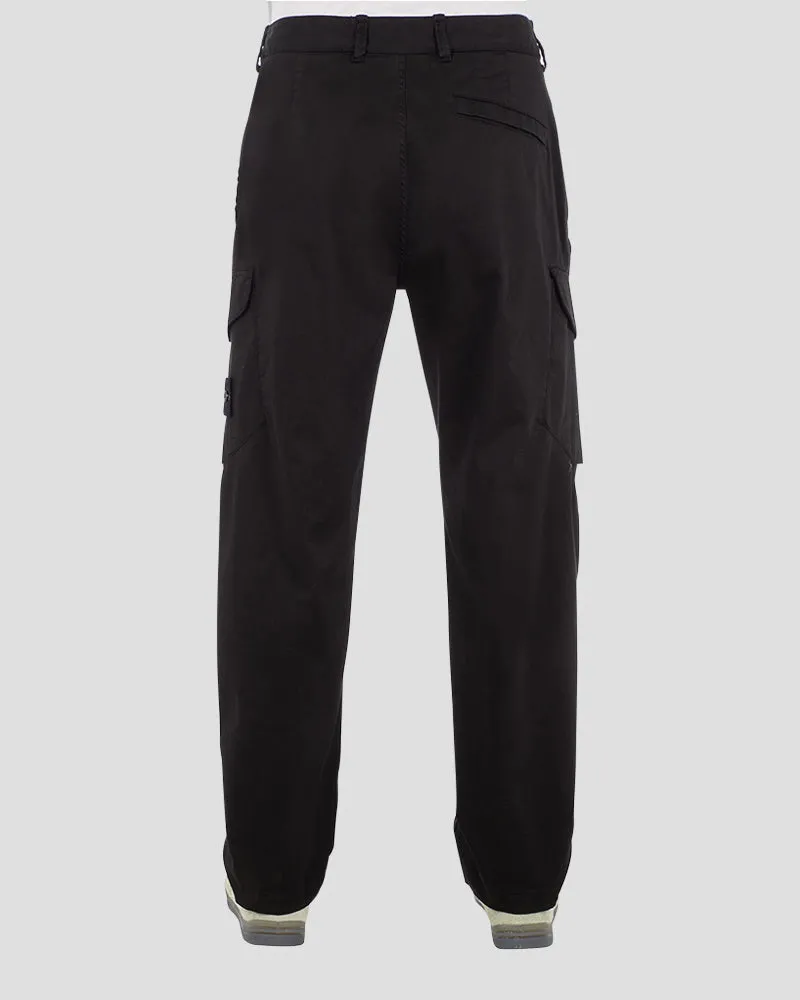 Regular fit cargo pants - BLACK