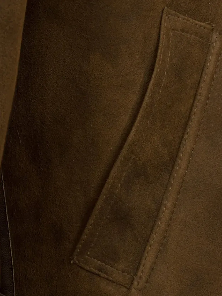 Shearling Suede Genuine Leather Jacket