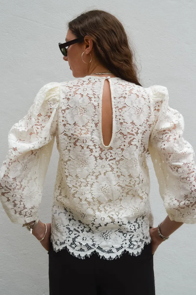 Stella Nova Lace Ecru Blouse