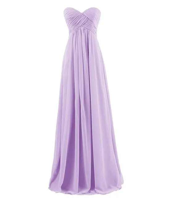 Strapless Plus Size Long Bridesmaids Dresses Wedding Party Prom Gown