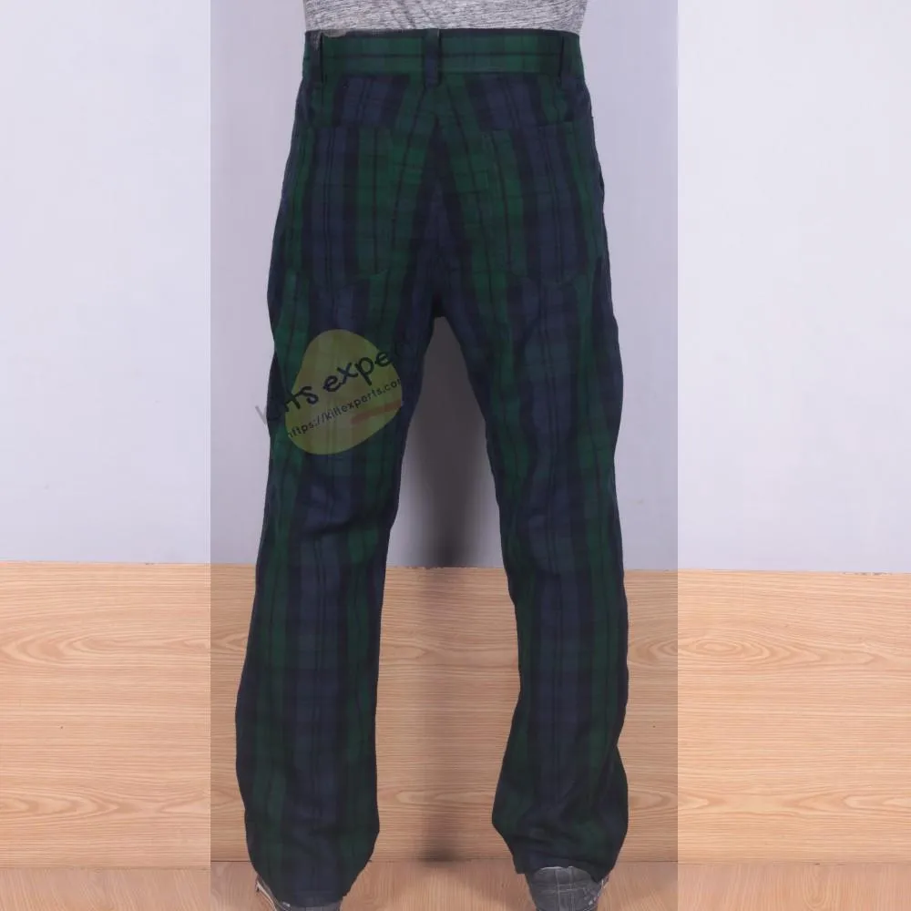 Tartan Acrylic Wool Simple Pant