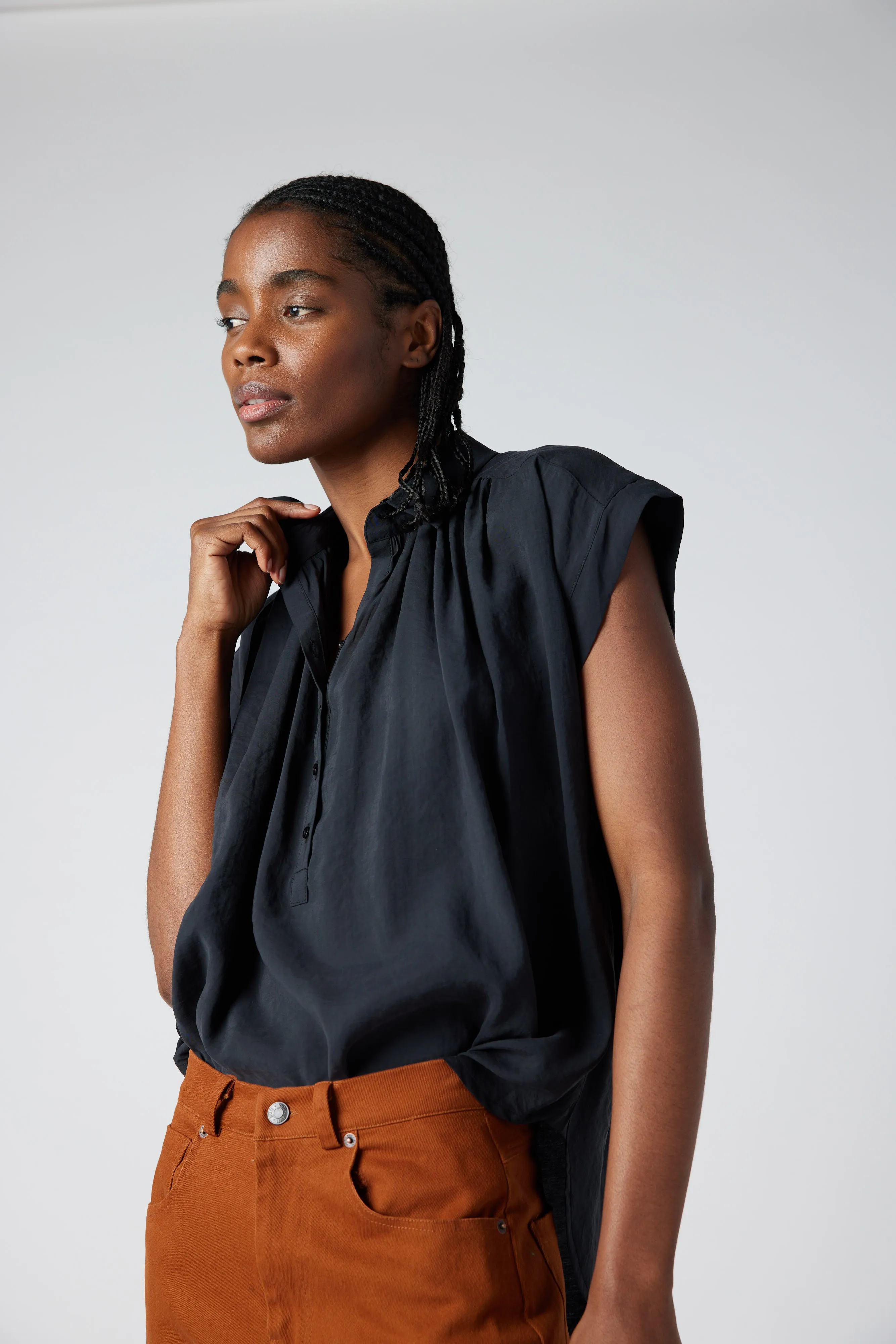 The Nonchalant Oversized Voile Blouse