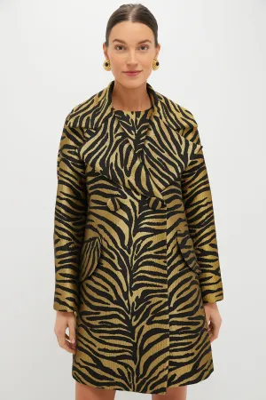 Tiger Jacquard Harley Peacoat