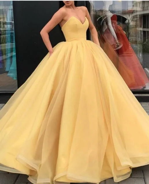 Tulle Sweetheart A-Line Evening Party Ball Gown in Custom Colors