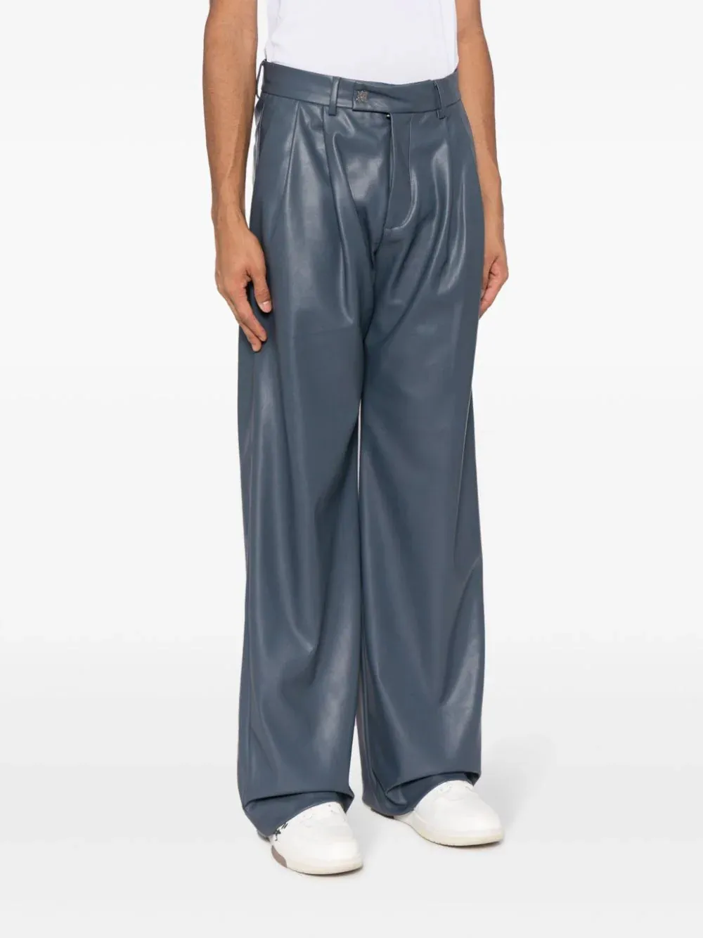 Vegan Pleat Trousers